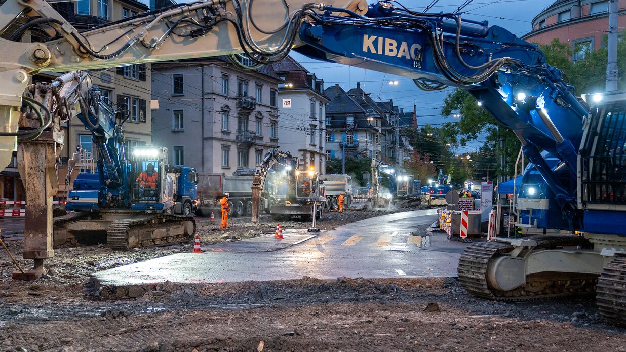 Kibag gleisabbruch schaffhauserplatz