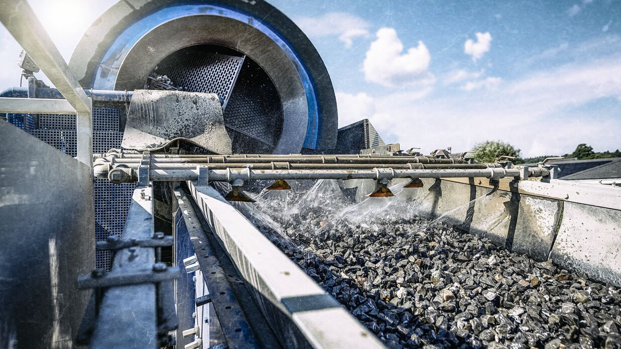 KIBAG schotterwaschanlage