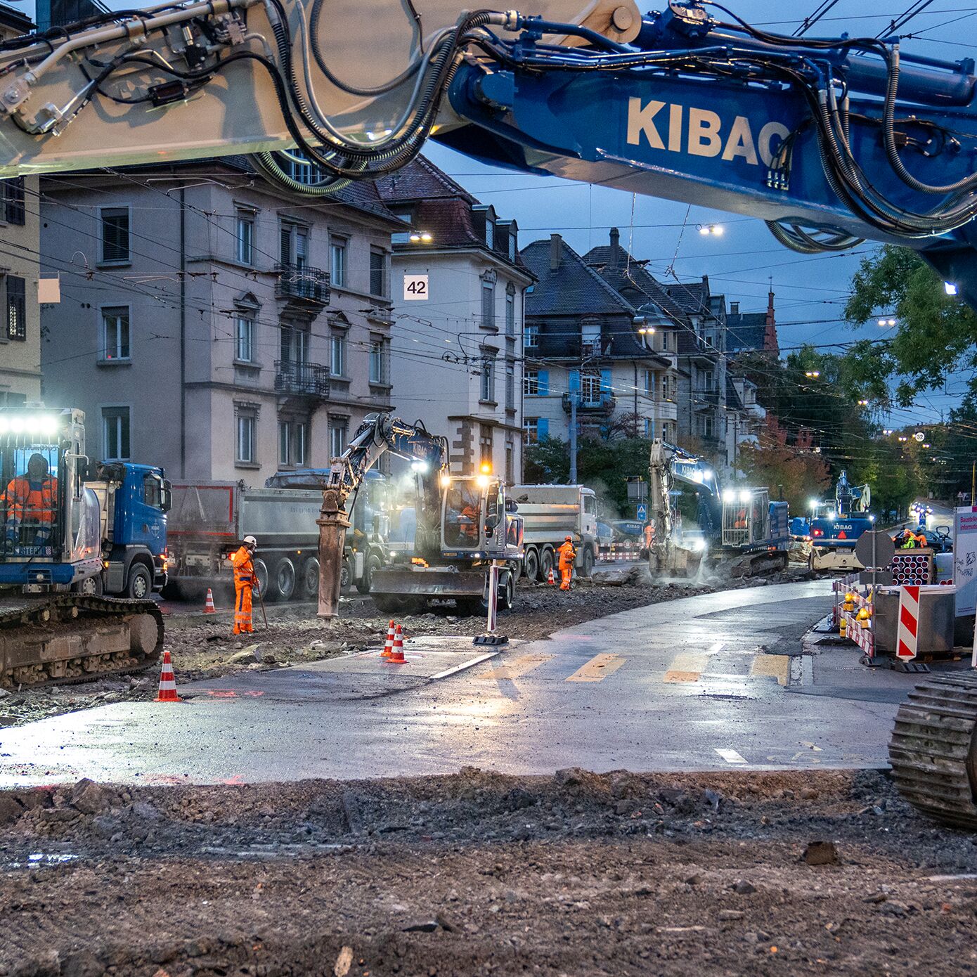 Kibag gleisabbruch schaffhauserplatz