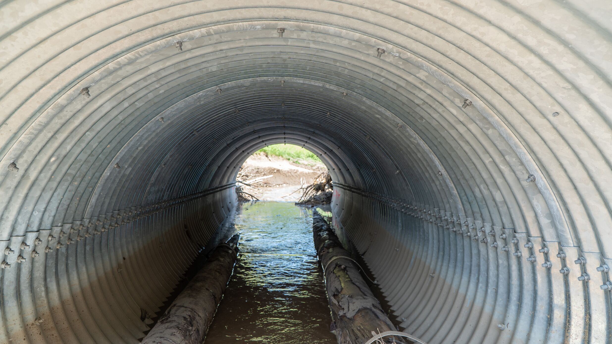 KIBAG bauen Rohrbachgraben Renaturierung wellblech
