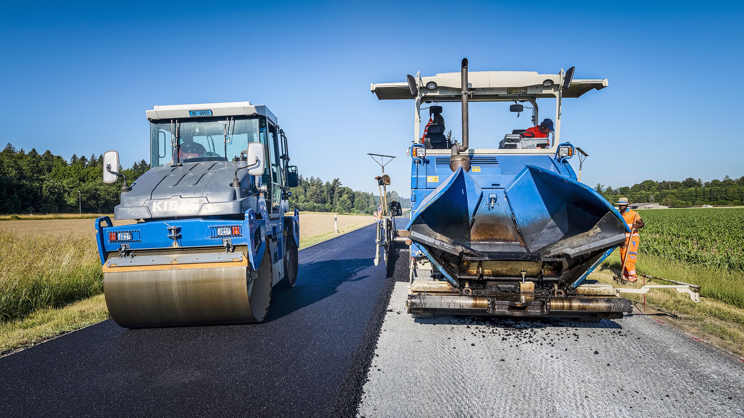 Kibag Asphalt Belag Hunzenschwil