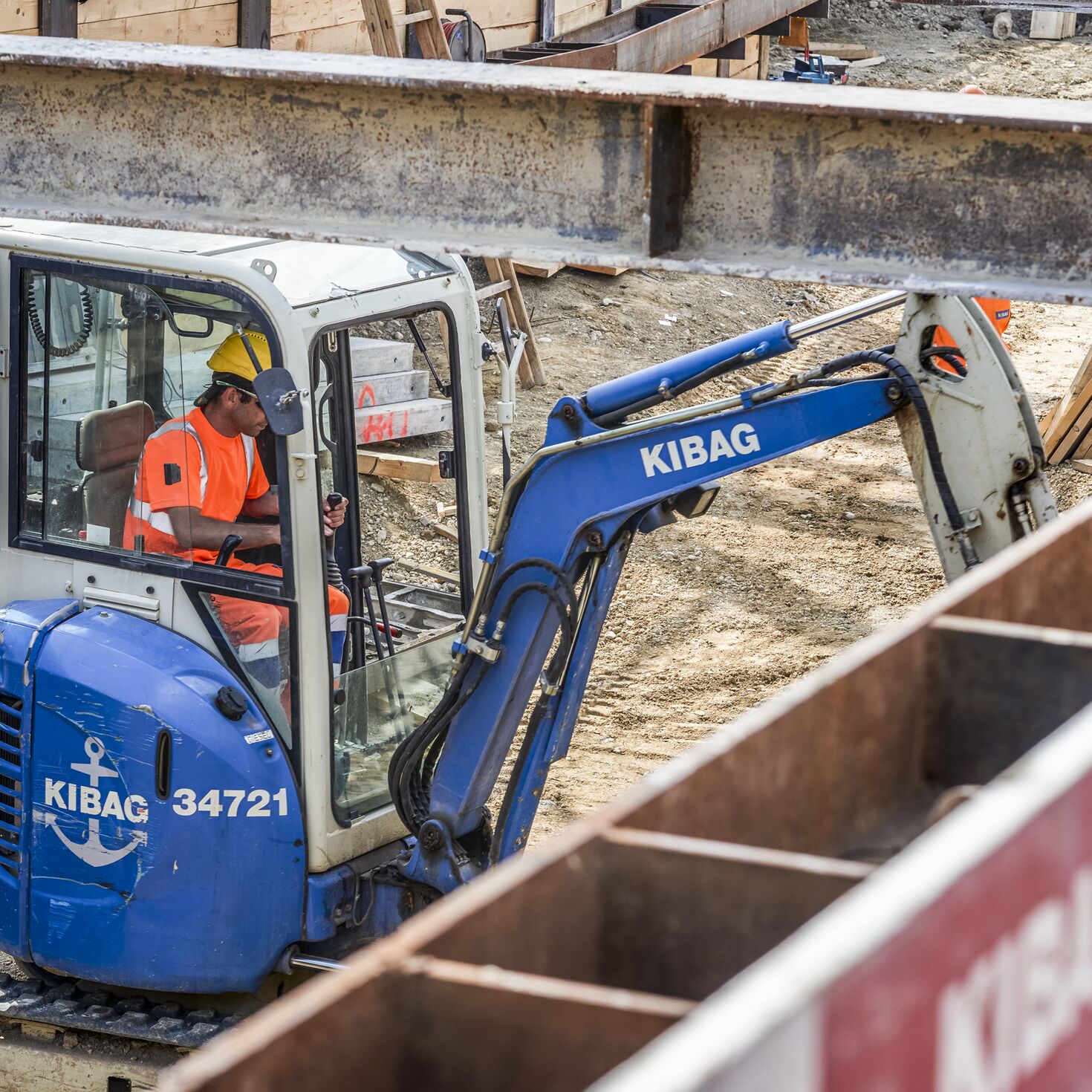 KIBAG Tiefbau Rueckbau Bauleistungen Registerkarte