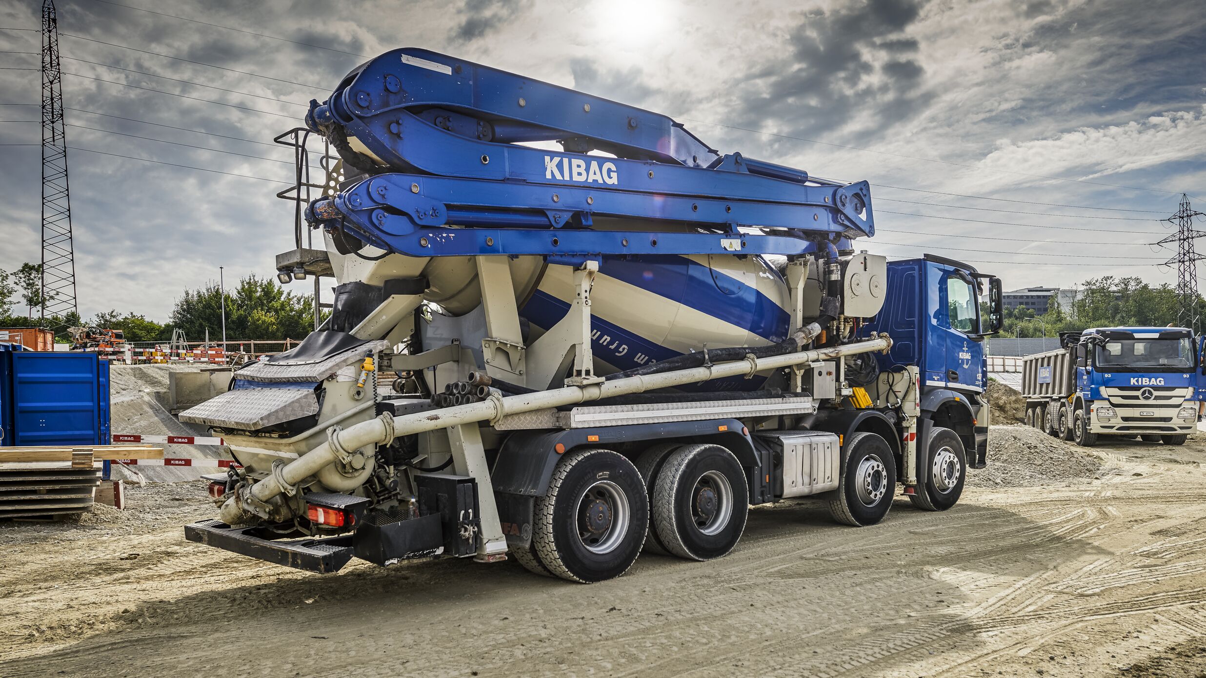 KIBAG Betonpumpen Fahrzeug