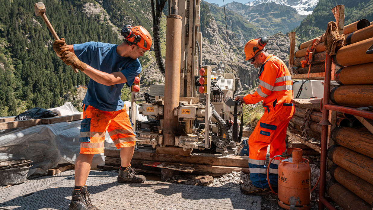 KIBAG Sondierbohrung trift slideshow blog 33