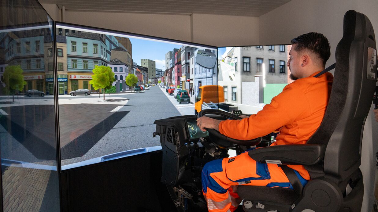 KIBAG Strassentransportfachmann Simulator Lehrstelle
