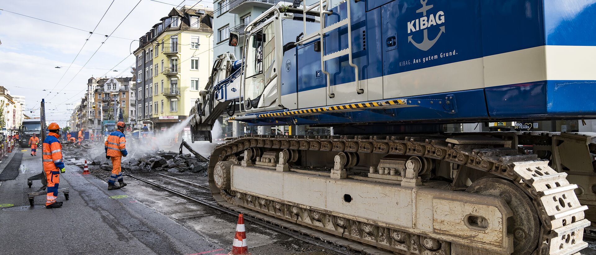 KIBAG rueckbau gleisabbruch zuerich